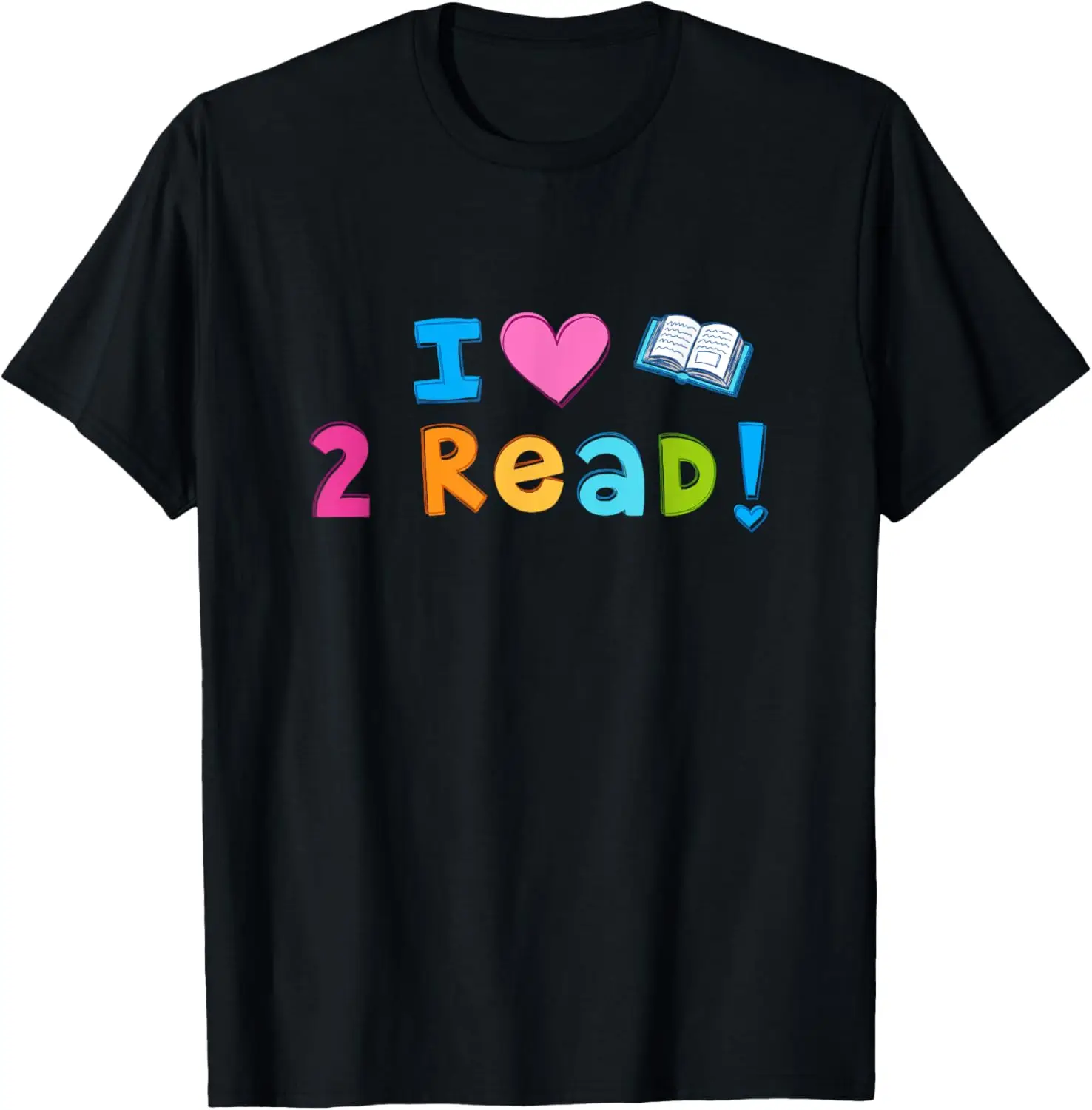 

I Love To Read Cute Heart Reading 2 read T-shirt T-Shirt