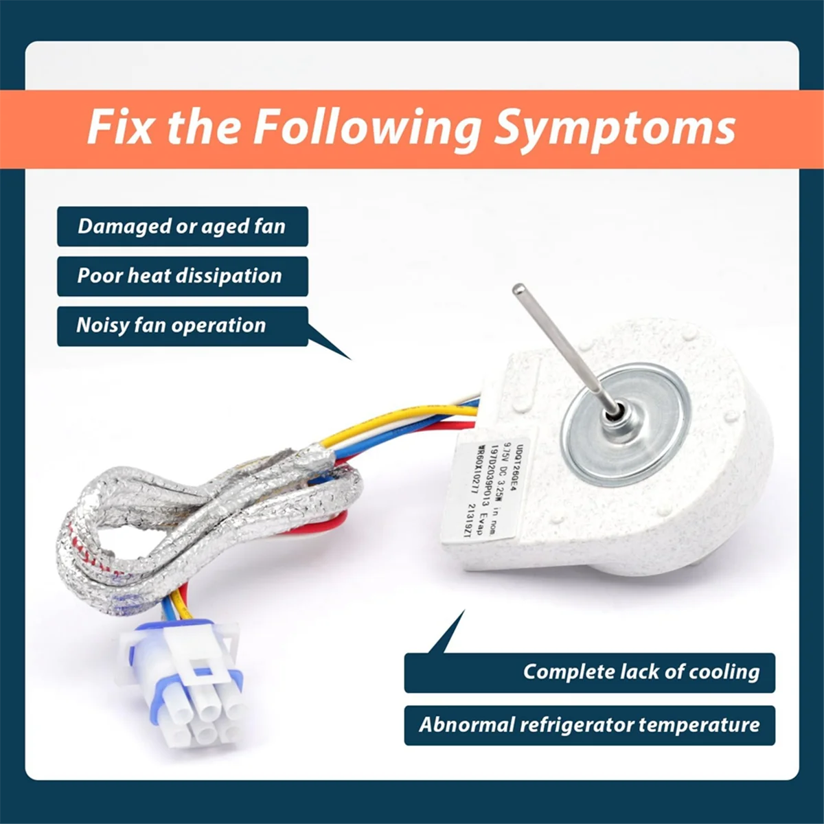 WR60X10277 ترقية الثلاجة المبخر مروحة المحرك استبدال ل GE الثلاجة الفريزر Evap استبدال أجزاء 197D2039P013 HY
