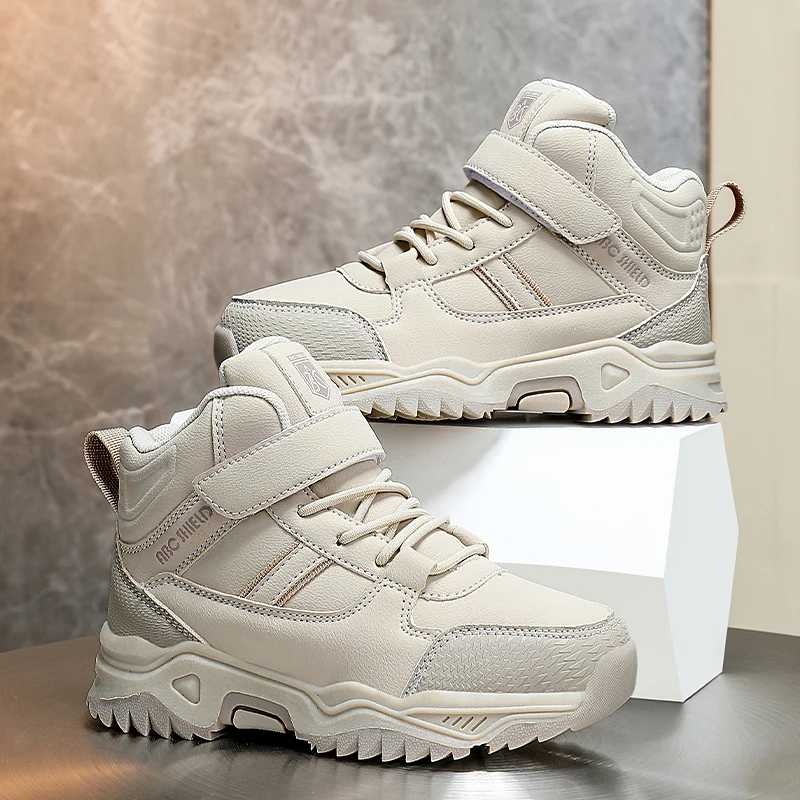 جديد الخريف الأطفال تسلق أحذية الأولاد موضة أحذية رياضية الاطفال عدم الانزلاق في الهواء الطلق المشي لمسافات طويلة أحذية عالية أعلى الرحلات الجبلية