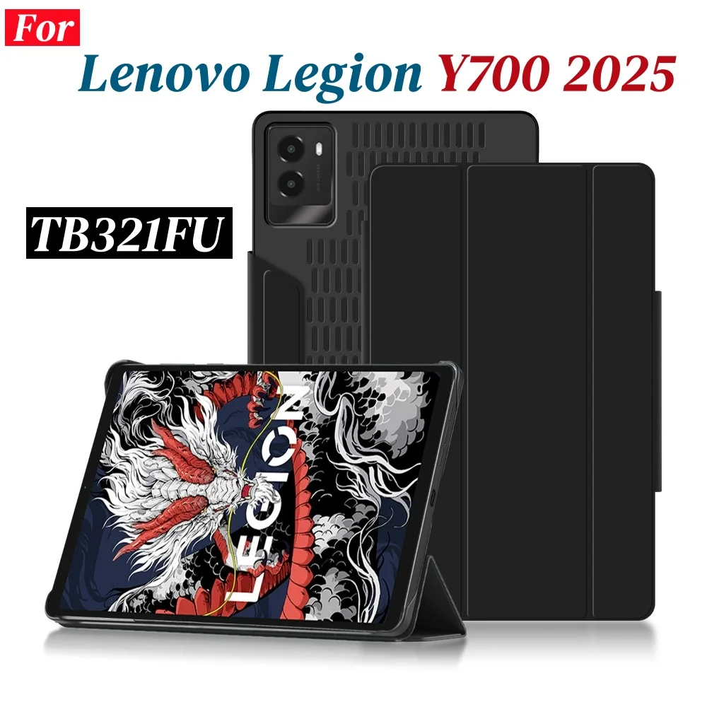 For Lenovo Legion Y700 2025 Game Tablet Back Case Funda For LEGION Y700 3rd Gen 8.8 inch TB321FU Sleep Wake-Up Cover Shell