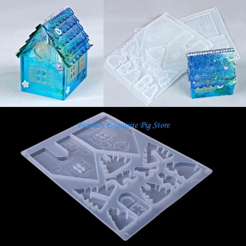 مجموعة قوالب راتنجات الايبوكسي من السيليكون لتزيين أدوات صنع المجوهرات يدويًا #4