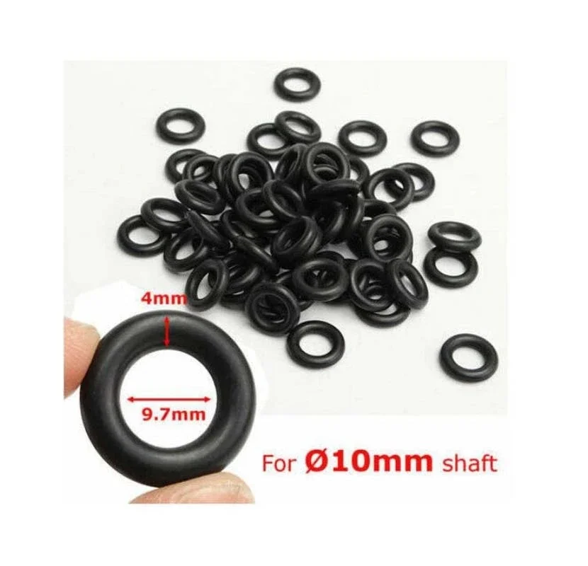 60 Pieces Of Tire Changer Pedal Parts 9.7x4 MM Air Control Valve Sealing O-Ring Accessories