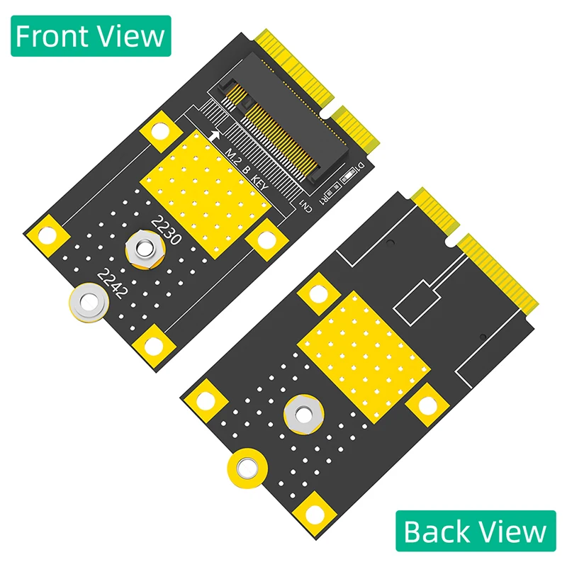 M.2 B Key to mSATA Adapter Card Riser NGFF M.2 SATA-Bus SSD a mSATA maschio convertitore supporto 2230 2242 M2 SSD adattatore da M2 a mSATA