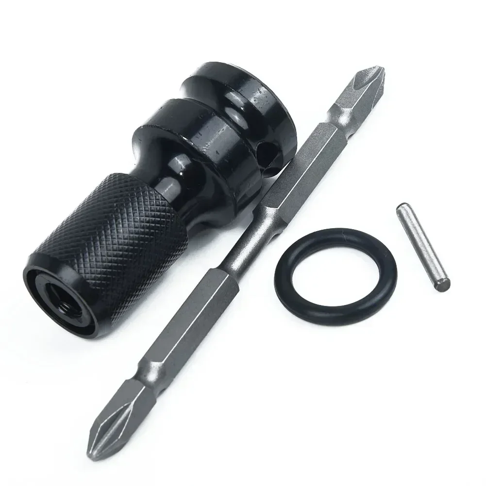 4 pces 1/2 "a 1/4" adaptador de soquete chave de impacto de ar soquete driver porca-no bit hex catraca soquete conversor