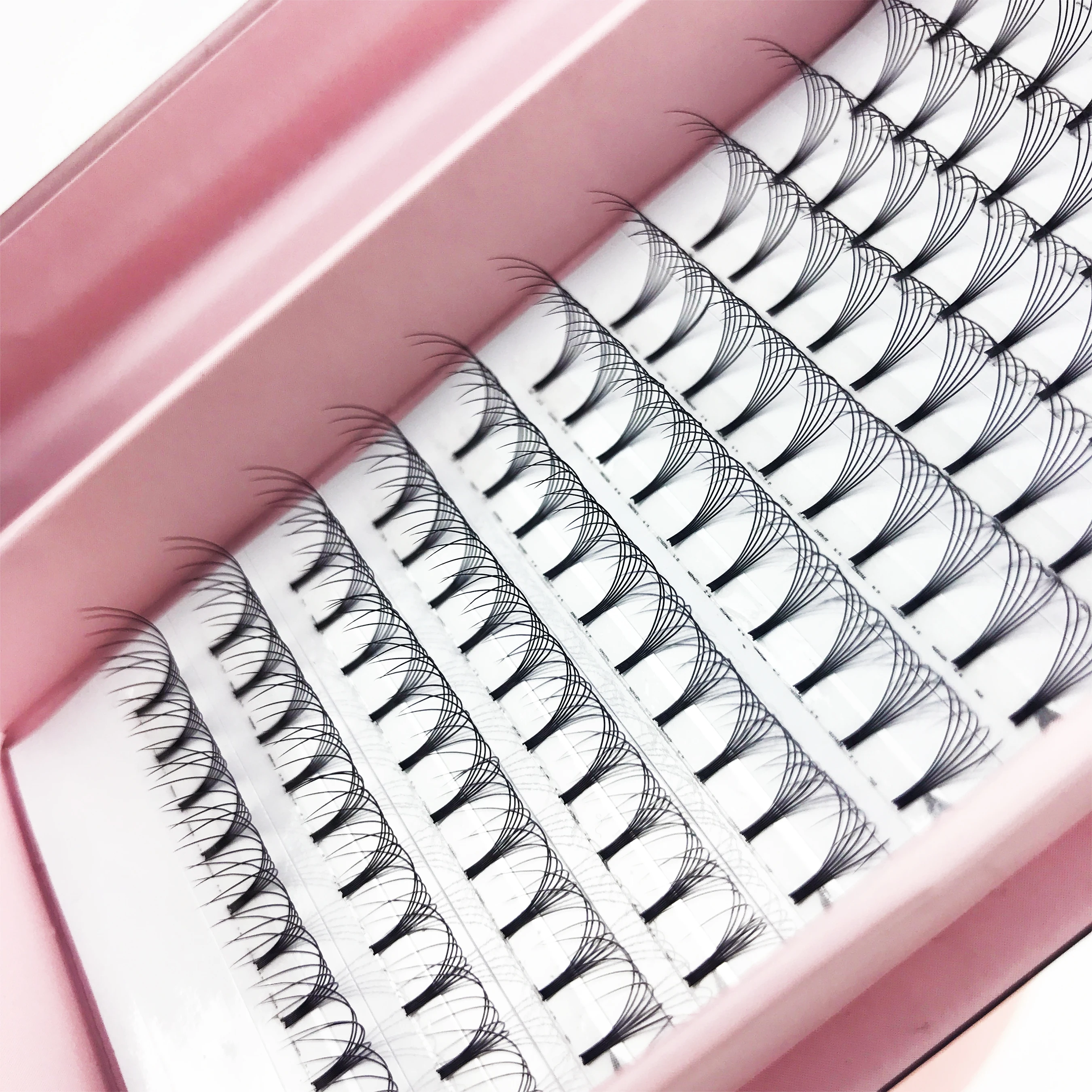 Wholesale Custom Premade Fan 10/20/50/100pcs Natural Volume Lashes Extension With Your Own Logo