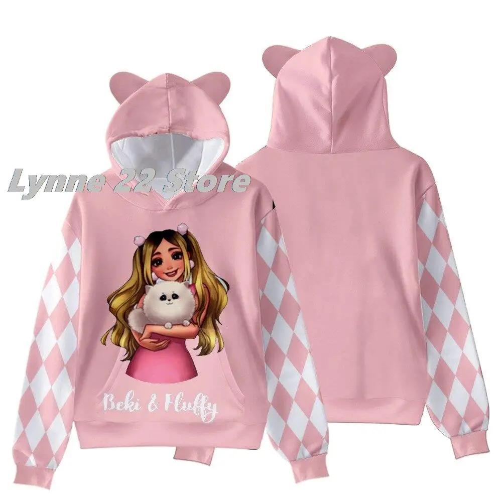 2022 New Arrivals Rebekah Wing Merch Beki  Fluffy 3D Women Men\'s cat ears Hoodies Harajuku Streetwear Kids Kawaii Clothes