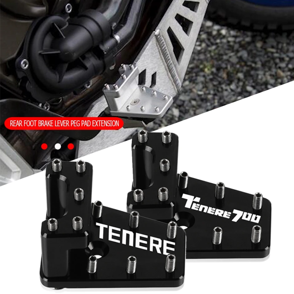 

Anti-slip Pedals Enlarge Extender FOR Yamaha XTZ700/XT700Z Tenere 700 T7 Rally 2019-2024 Rear Foot Brake Lever Peg Pad Extension