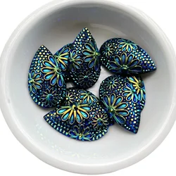16 * 28mm Tear Drop Resin AB Sewing Rhinestone Suitable for Jewelry Making, DIY Personalized Dress Decoration