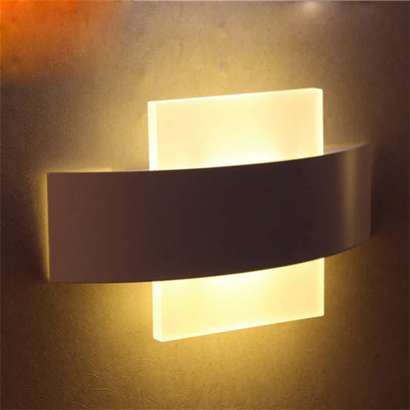 

Modern LED Wall Sconce LED Living Room Foyer Bedroom Bathroom Wall Light Round Square LED Wall Lamp