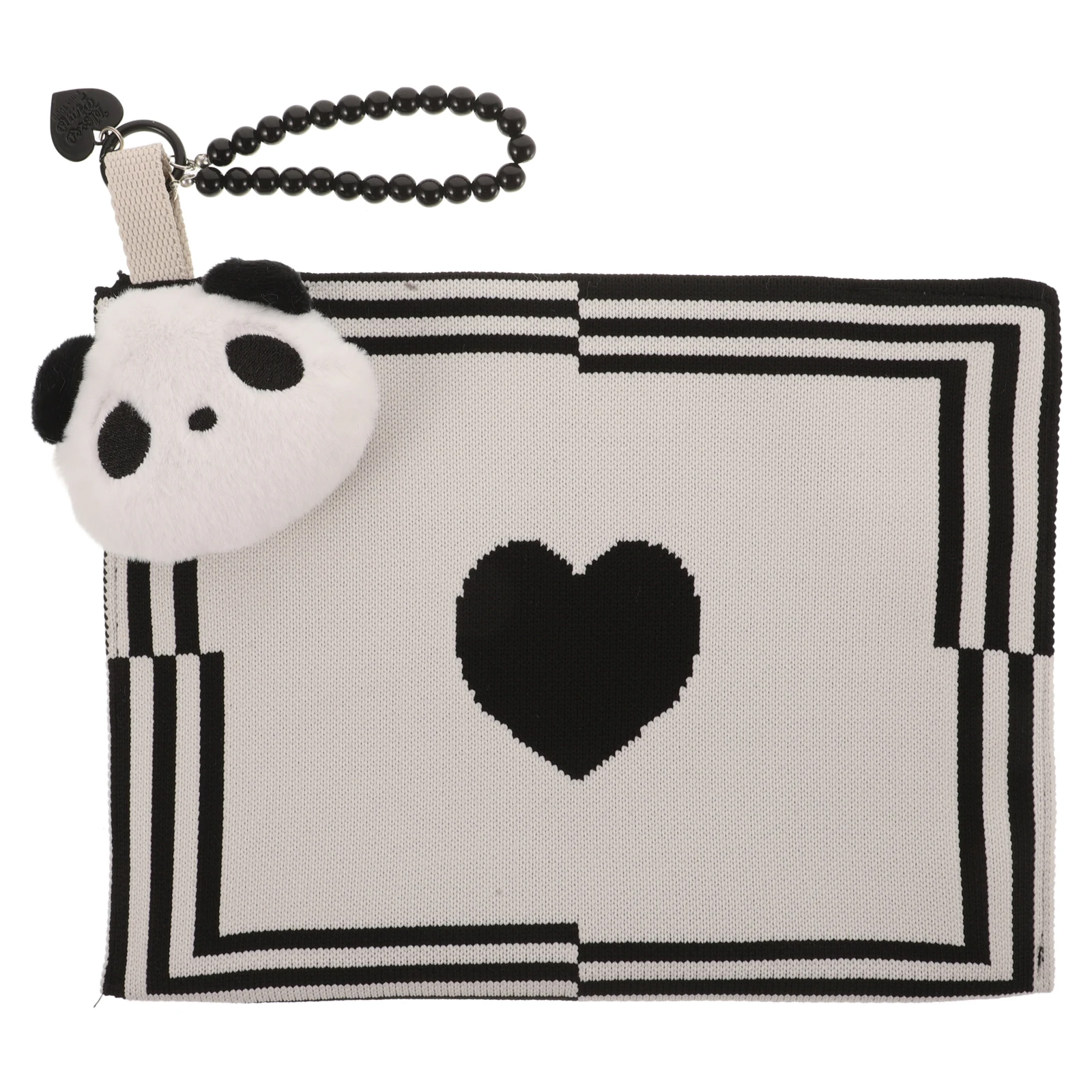 

Panda Car Tissue Holder Cute Organizer Napkin Storage Travel Size Box Refillable Reusable Cartoon Knitted Paper