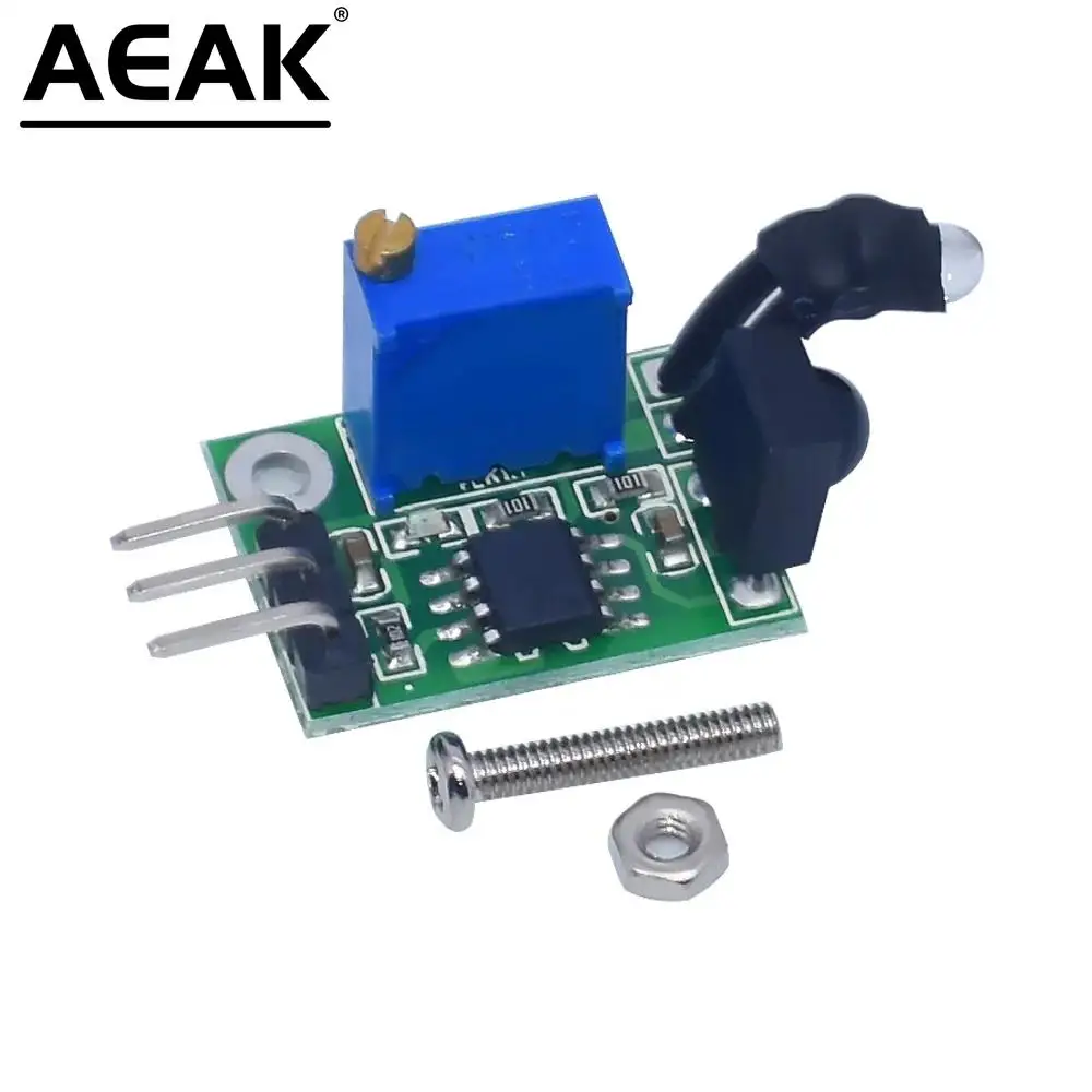 1 Buah Modul Sensor Penghindar Rintangan Jalur Transmisi Pelacakan Detektor Inframerah Empat Jalan UNTUK Arduino Diy Robot Mobil AEAK