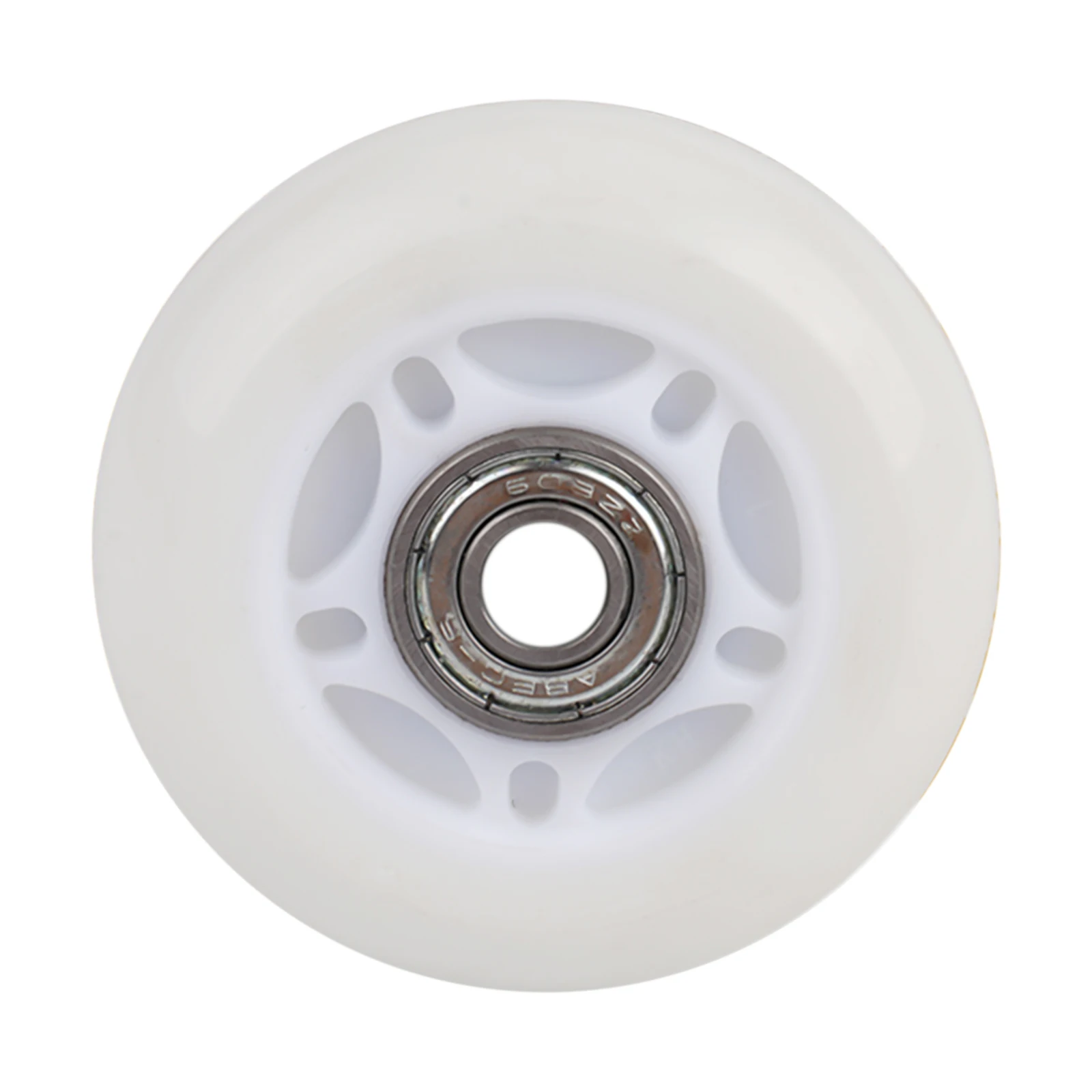 1PC Bearings Inline Skate Wheels Sporting Goods White 64/70/72mm Outdoor Sports Polyurethane PU Accessories Parts High Quality