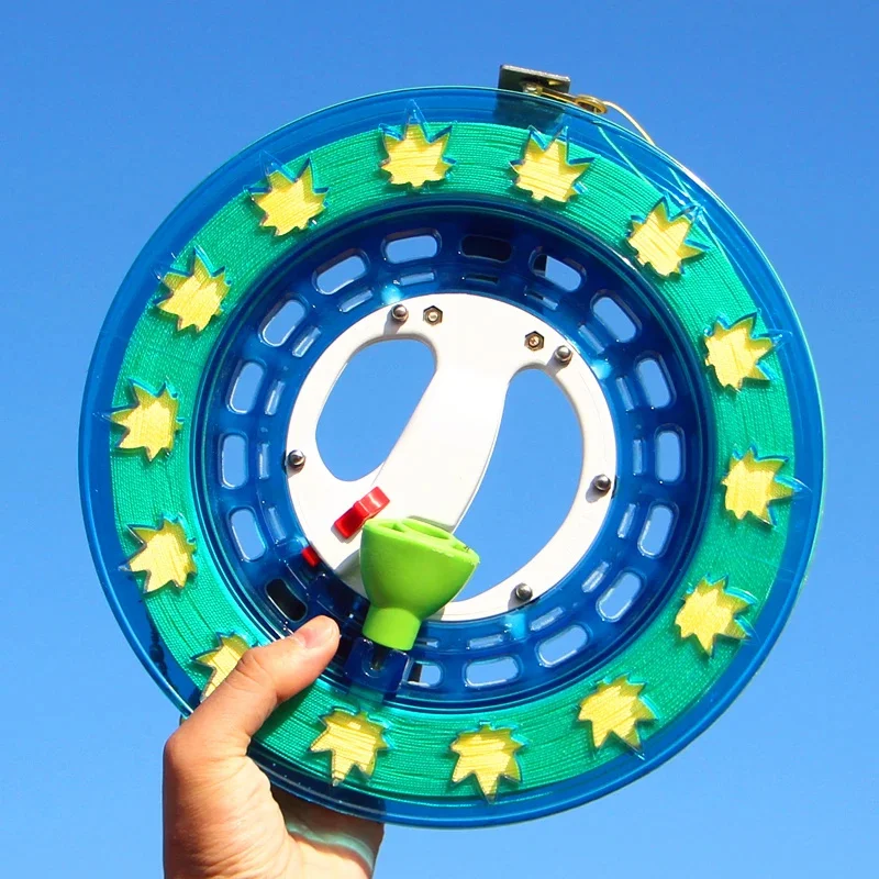 free shipping adults kite reel abs kite wheel flying toys for kids kites string line weifang colorful flying kites reel windsock