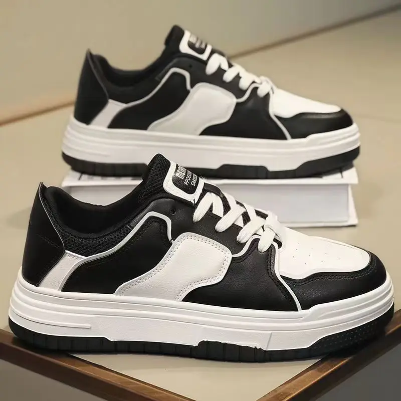 

2024 New Spring Sneakers for Women Black White Casual Shoes Women Fashion Trendy Height Shoes Women Outdoor Korean Style Shoes