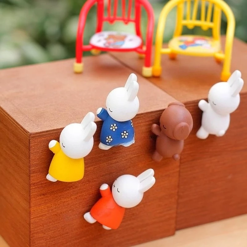 Limited Edition StylesMiffyse Action Figures Cute Colorful Climbing Rabbits Animal Figurine Kids Toy Desktop Ornament