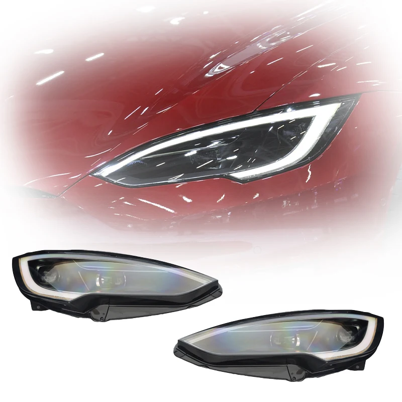 

For 2024 Tesla Model S LED Headlights Upgrade New 8000k Color Temperature Front Matrix Headlights 2014-2022 Tesla Model S Cars