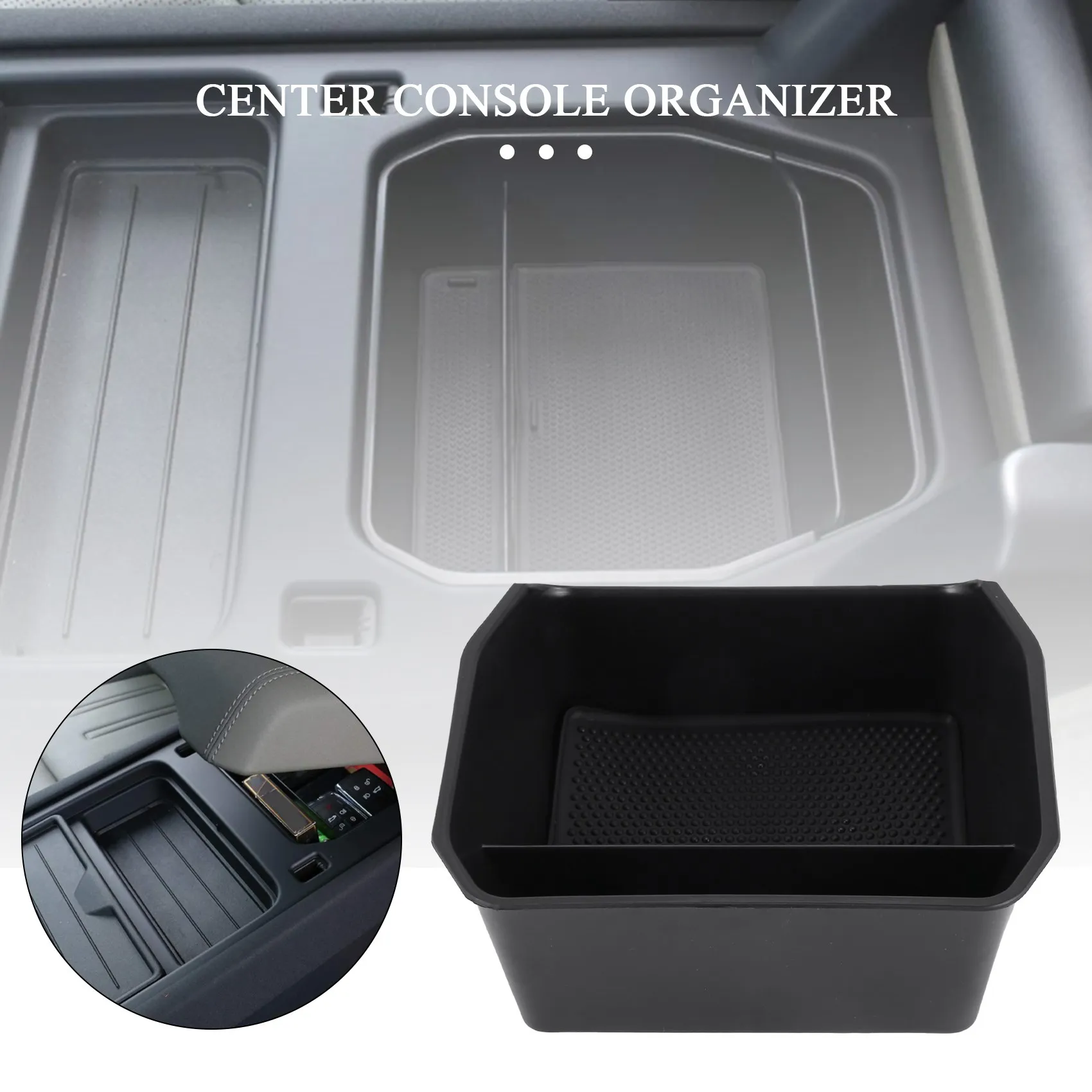 Car Center Console Organizer for Land Rover Defender 110 2020 Armrest Storage Box Tray with Cushion Accessories