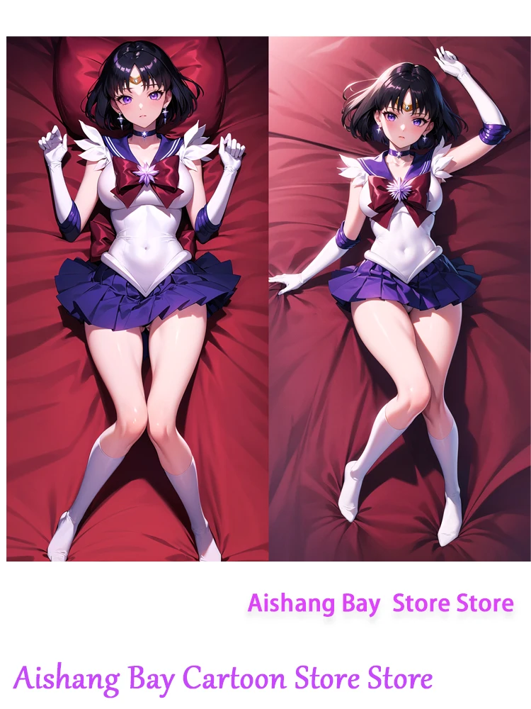 Dakimakura Anime Pillow Cover Sailor Saturn Double Sided Print Life-size Body Decoration