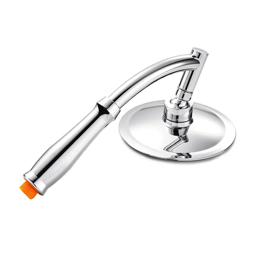 Soffione doccia da bagno a pioggia regolabile a 360° ad alta pressione da 6 pollici - Accessori per rubinetti spa Prolunga per tubo da giardino Rubinetto girevole
