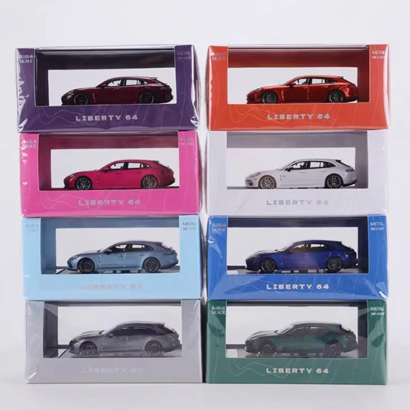 

Литой под давлением масштаб 1:64 Sport Turismo Turbo S с колесами и куклами, коллекция моделей автомобилей из сплава, сувенирный дисплей, орнамент, подарок