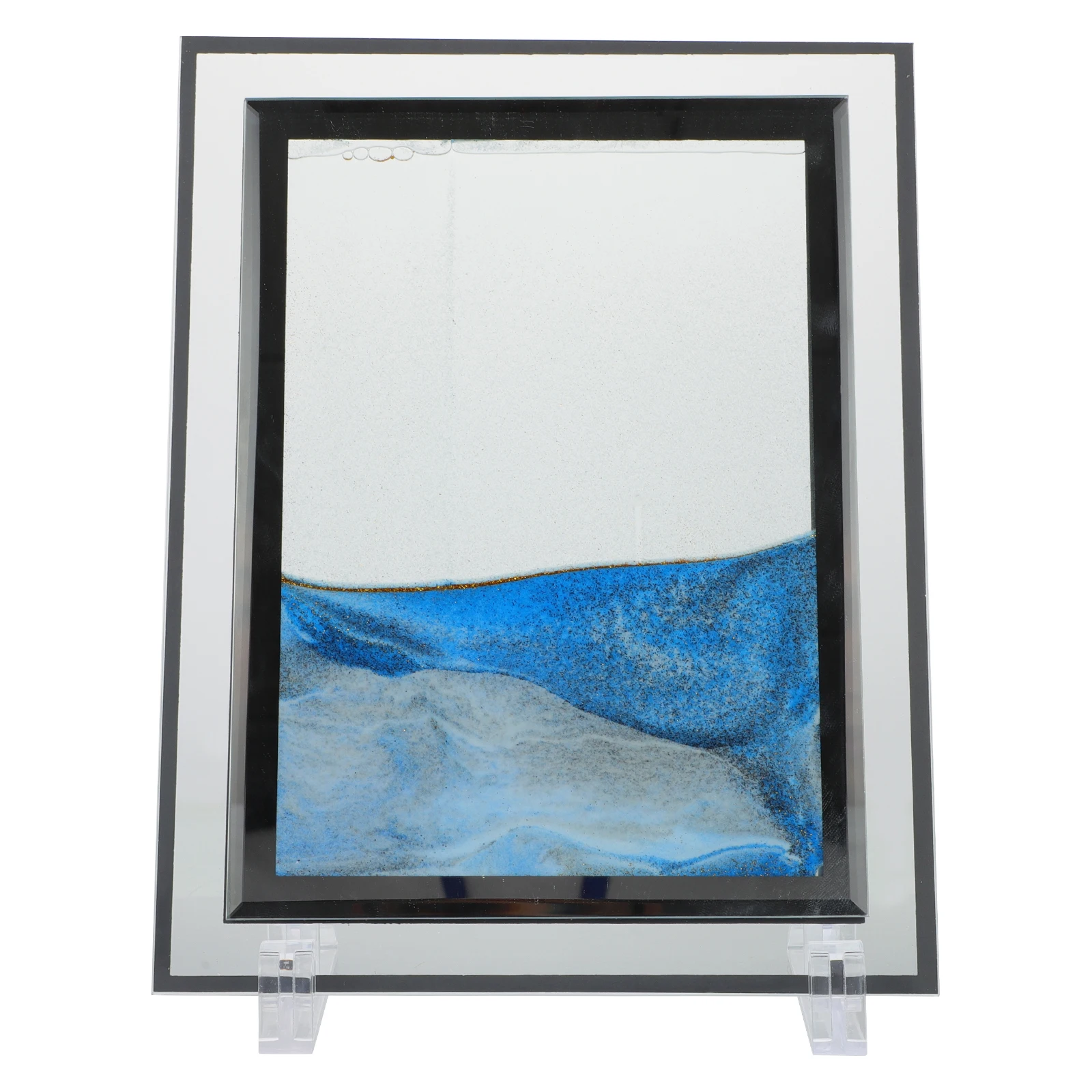 Sabbie mobili Pittura Ornamenti Decorazioni per ufficio Decorazione Immagine artistica Oranment che scorre Blu