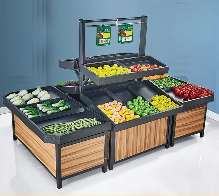 

Supermarket fruit shelf, vegetable display shelf, island cabinet, fresh platform, vegetable and fruit cabinet, vegetable shelf