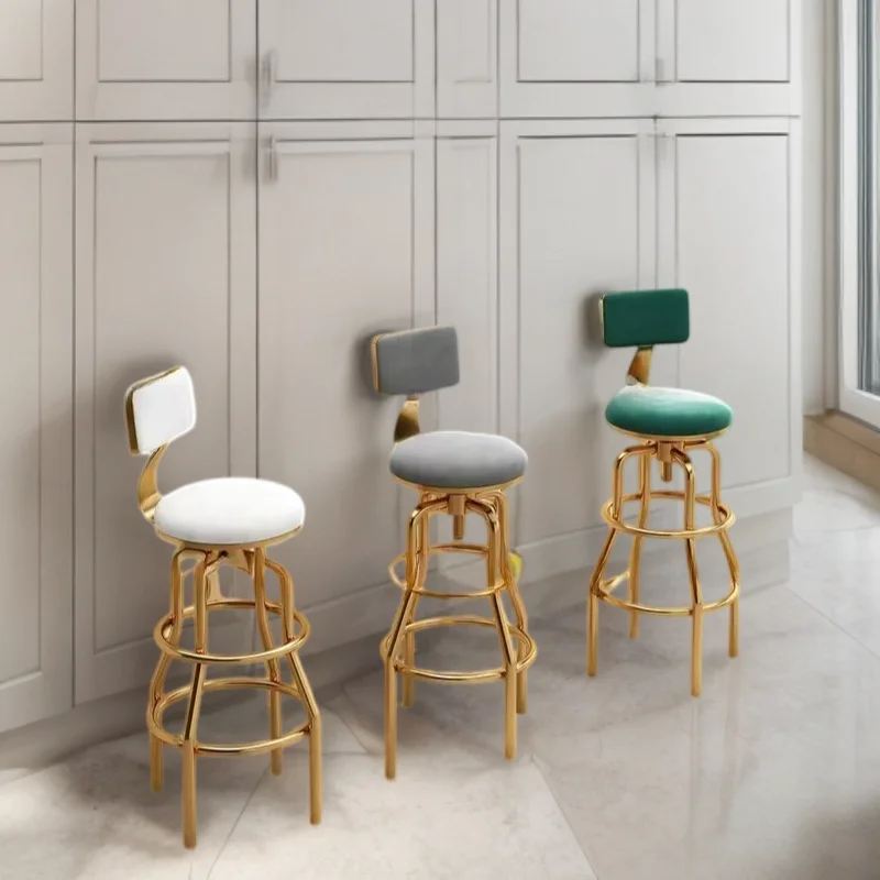 

Home Bar Chair Banks Chairs Kitchen High Design Stool European Stools Taburetes Altos Cocina Lounge Luxury Nordic Minimalist