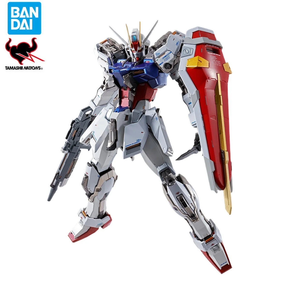 

Bandai METAL BUILD Strike Gundam Металлическая модель Фигурки игрушки