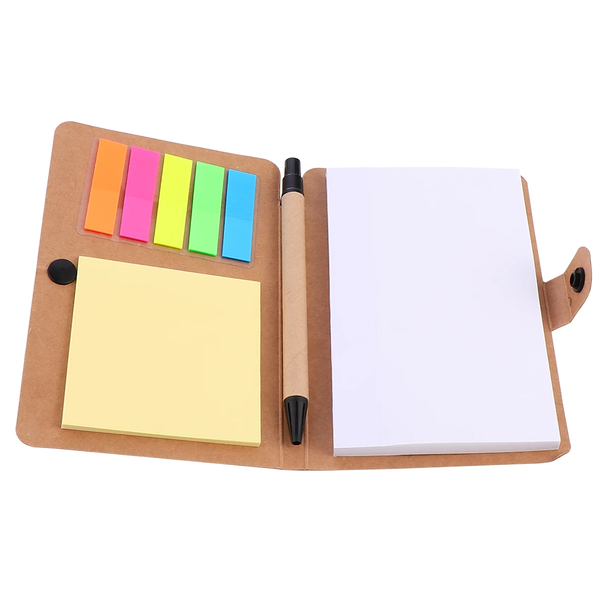 

Kraft Paper Memo Pad Self Adhesive Notebook Writing Recording Plans Inspiration Index Labels Tabs Stickers Bookmark