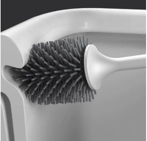 Multifunctional Silicone Toilet Brush Bathroom Floor Bathtub Wall Cleaning Accessory