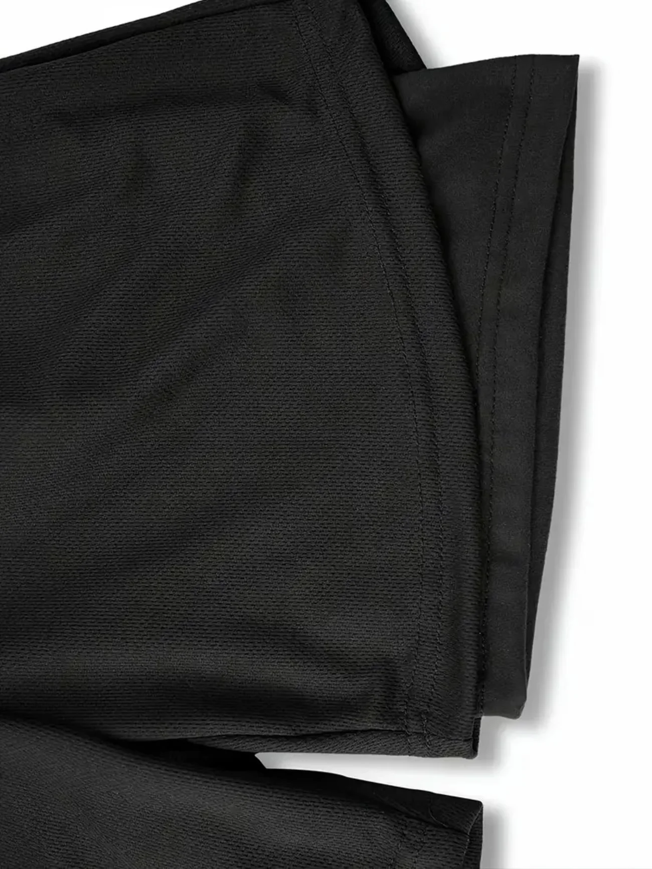 Men's fitness workout set, including a short-sleeve fitness T-shirt and double-layer athletic shorts image 6