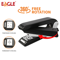 Eagle 360 Rotatable Metal Heavy Duty Stapler,Swing-Arm Swivel Stapler,Fit for Booklet Stapling,School Office binding Supplies