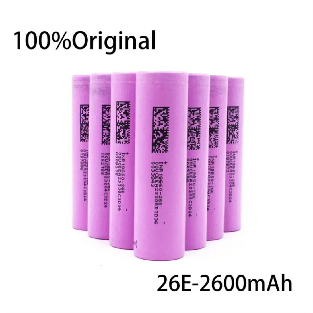 2600mAh INR18650-26E  lithium-ion rechargeable battery 5C 1000 cycles 3.7V electric bicycle Eddie ion 18650 lithium battery