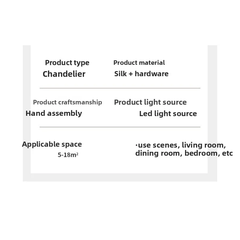 Light French Living Room Silk Chandelier Wabi Sassafras Cream Wind Vintage Master Bedroom Light