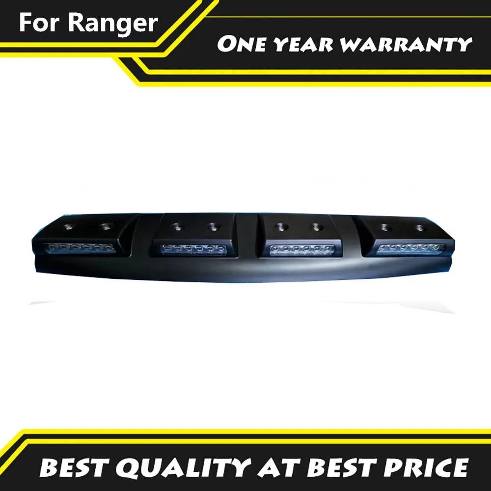 Off-road 4x4 LED Black Roof Top Cover Front For Ford Ranger T9 2022-2024 Car Roof Spoile Light Bar Modified Accessories