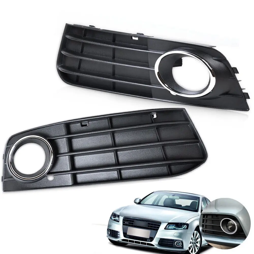 

8K0807681 8K0807682 Для Audi A4 B8 2008 ~ 12 Замена автомобиля 2 шт. левый и правый передний бампер противотуманная фара нижняя решетка крышка