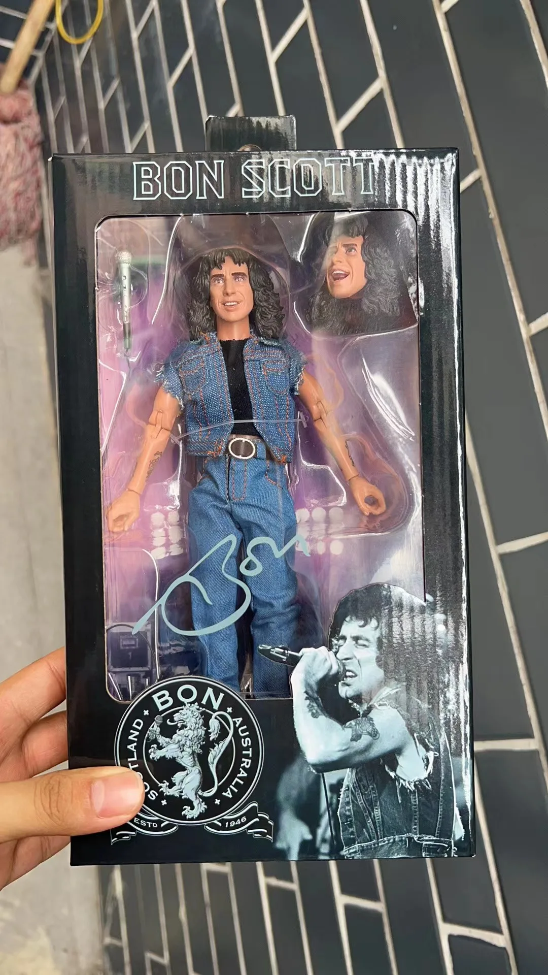 Highway To Hell Angus Young Bon Scott Action Figure Model Toys Collection Joint Movable Christmas Gift Toys For kids