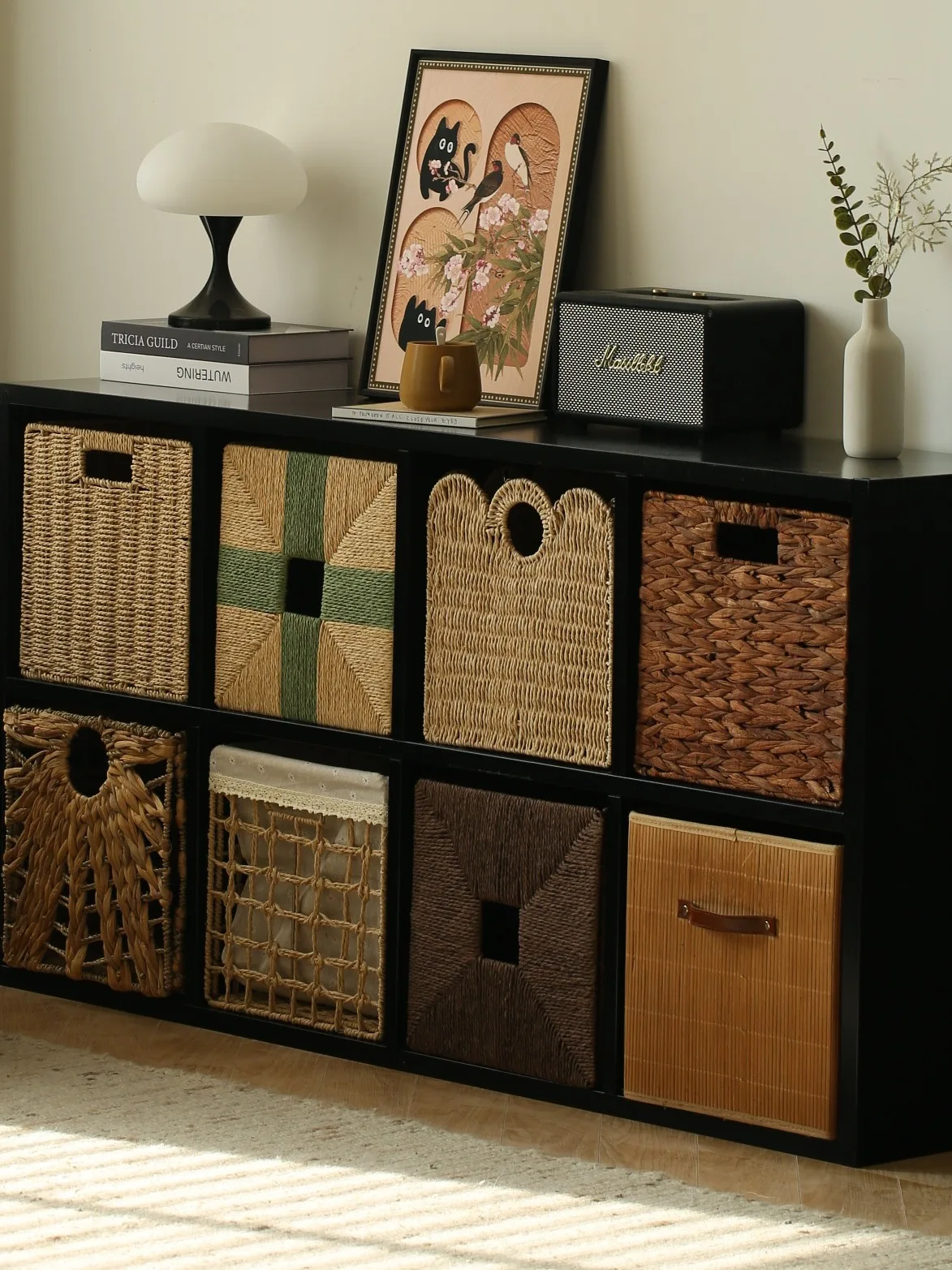 

Плетеная корзина для хранения Kc Brie из водяного гиацинта, экологичная, складная, для домашнего использования