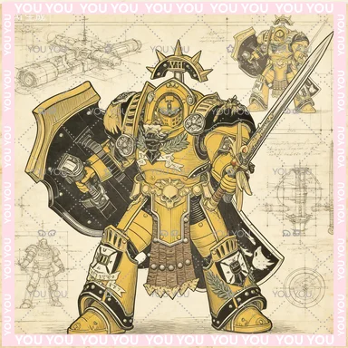

Фигурки JOYTOY Warhammer 40k 1/18: Праептор Легиона Имперских Кулаков в броне Тартарос Терминатор, Библиотекарь-консул