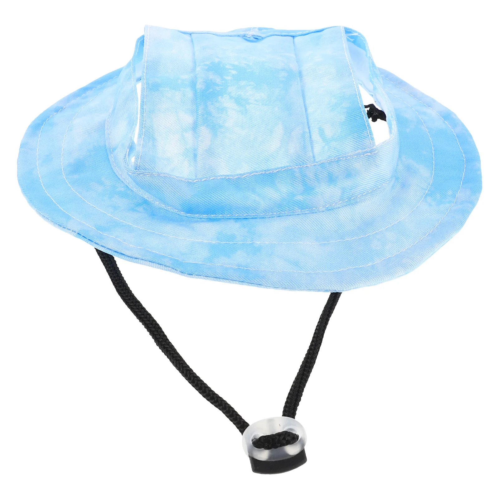 

Pet Sun Hat Adjustable Summer Cap Ear Holes Fisherman Style 35cm Head Circumference Uv Protection Dog and Cat Sunshade