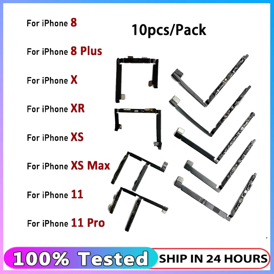 10Pcs Replace Battery Efficiency Protection Cable For IPhone 8 15 Plus 11 Pro X XR XS Max Battery Protection Board Flex Cable