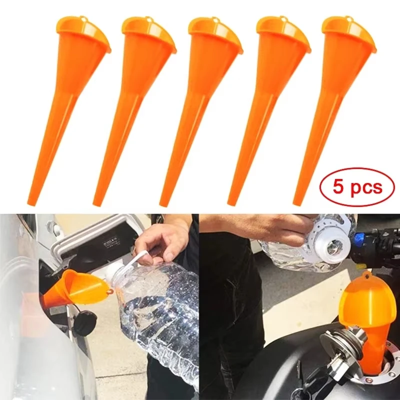 

1/3/5 шт., длинная воронка для заправки автомобиля, длинный стержень, авто масляные воронки, защита от брызг, инструмент для ремонта бензинового масла и топлива для автомобиля, мотоцикла