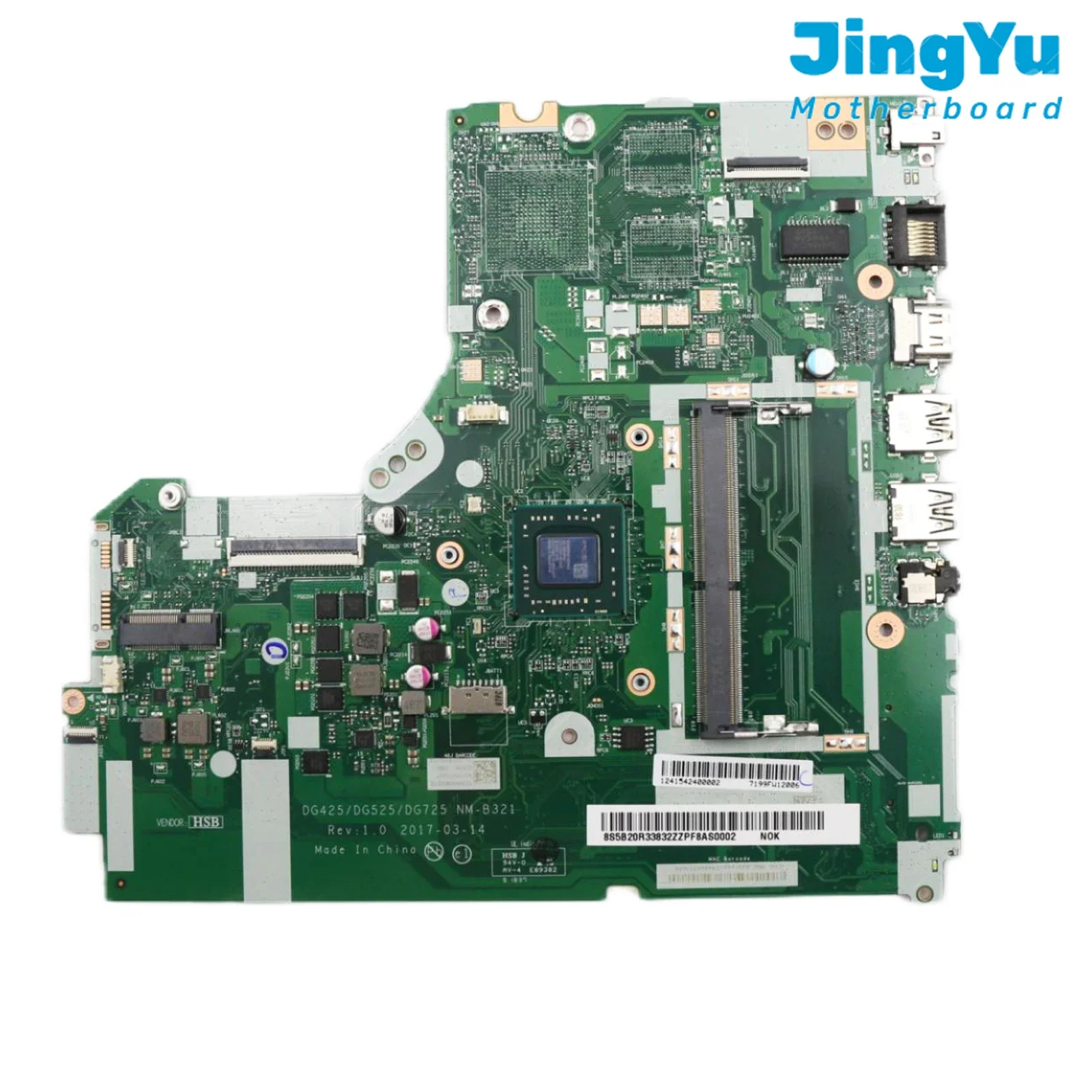 For Lenovo Ideapad 330-15AST Laptop Motherboard NM-B321 Mainboard with A6-9225 A9-9420 AMD CPU UMA