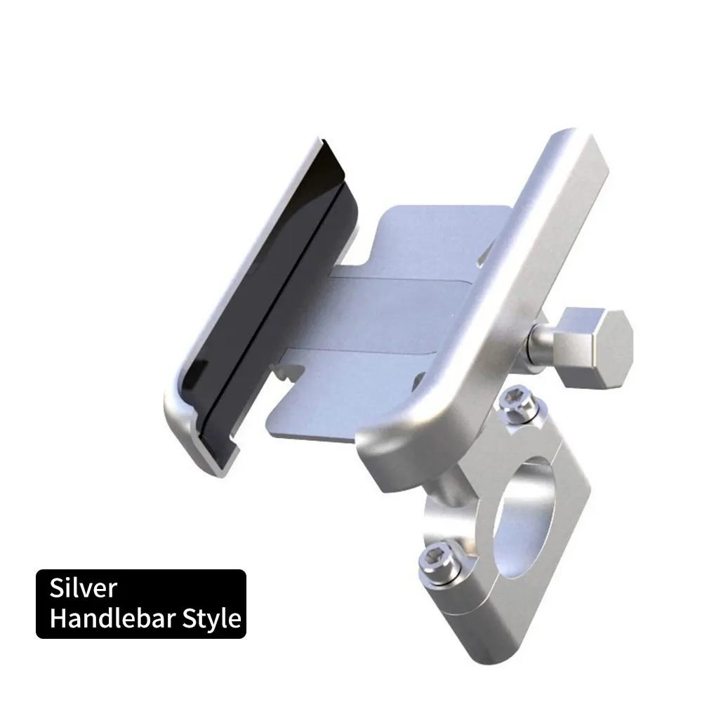 

Aluminum Alloy Motorcycle Bike Cycling Mobile Phone Holder for 4-7 inch Motorbike Riding GPS Navigation Stand Handlebar Mount