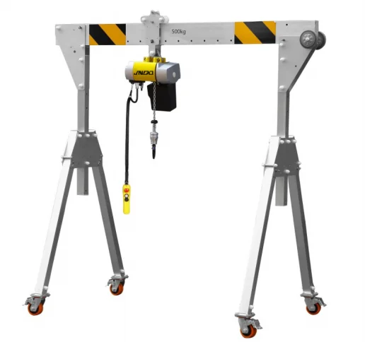 Workshop 500 kg 1000 kg Porta-gantry Hand Moving Lift Mobile Adjustable Height Portable Folding Light Aluminum Alloy Gantry