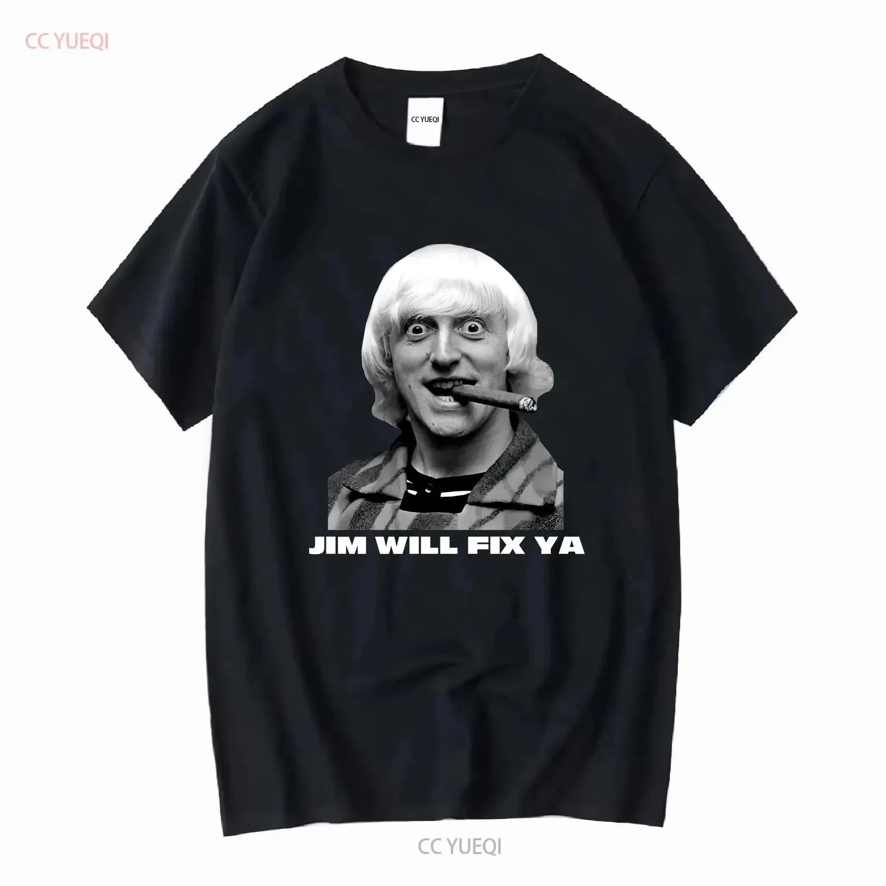 

Jimmy Saville T shirt long or short sleeves vintage Washed Stretched Slightly Soft Unisex Breathable homme Stylish fashion