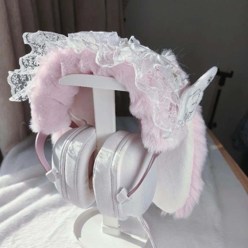Lop-eared Rabbit & Cat Ear Headband Protector for Sony XM4/XM5/Hurricane 2/3/Prism, Customized Decoration, Headphone Protective view 2