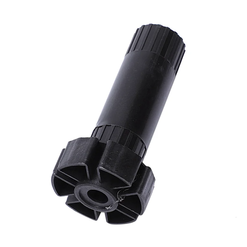 Y51A-8X Plastic Adjustable Height Kitchen Cupboard Plinth Foot Leg Pair Black