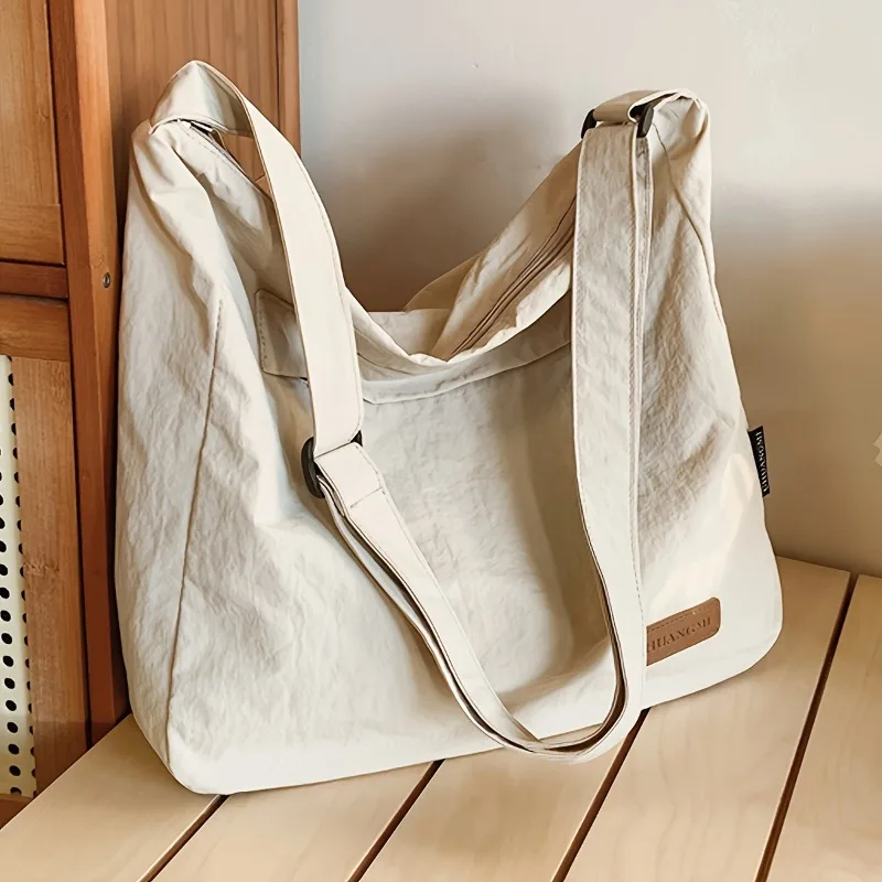 Lightweight Nylon Crossbody Bag with Adjustable Shoulder Strap, Suitable for Work School Travel Daily Work Sport Handbag Satchel