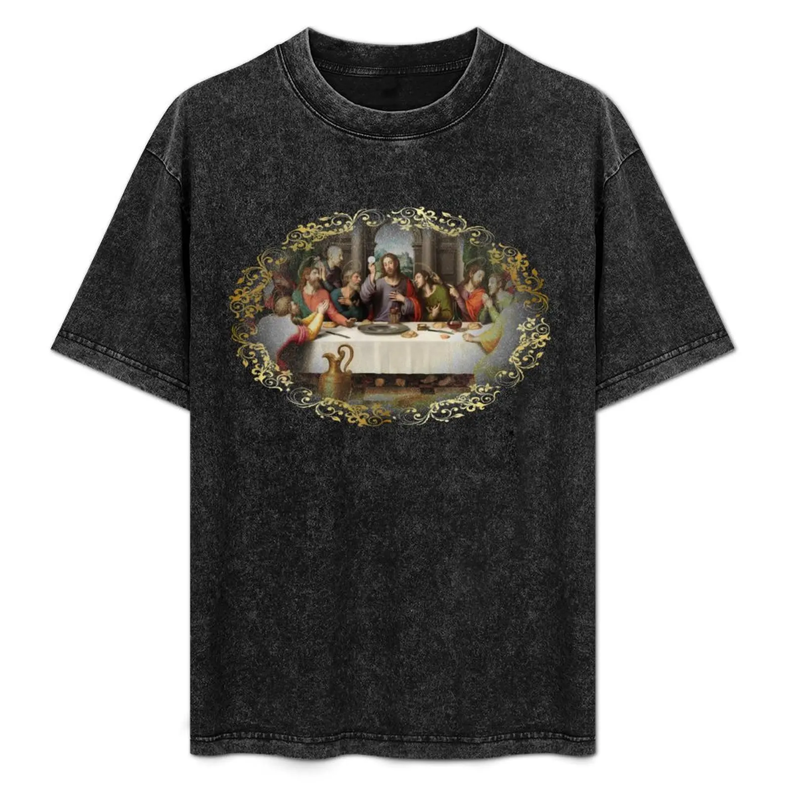 

The Last Supper Eucharist Communion Holy Mass Jesus Passion of Christ Gethsemane Agony in the Garden Crucifix Catholic D T-Shirt